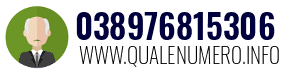 Numero di telefono 038976815306 038976815306