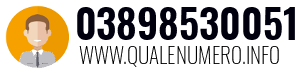 Numero di telefono 03898530051 03898530051