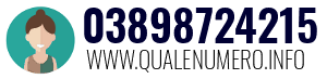 Numero di telefono 03898724215 03898724215