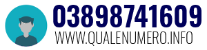 Numero di telefono 03898741609 03898741609