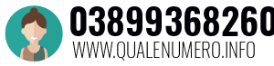 Numero di telefono 03899368260 03899368260