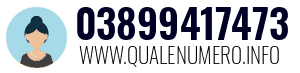 Numero di telefono 03899417473 03899417473