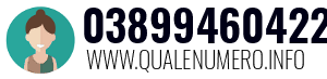 Numero di telefono 03899460422 03899460422