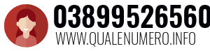 Numero di telefono 03899526560 03899526560