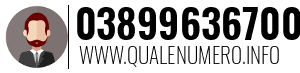 Numero di telefono 03899636700 03899636700
