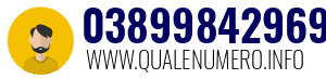 Numero di telefono 03899842969 03899842969