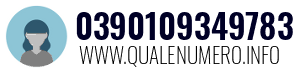 Numero di telefono 0390109349783 0390109349783