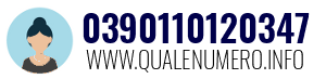 Numero di telefono 0390110120347 0390110120347