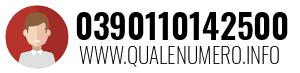 Numero di telefono 0390110142500 0390110142500