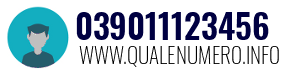 Numero di telefono 039011123456 039011123456
