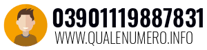 Numero di telefono 03901119887831 03901119887831