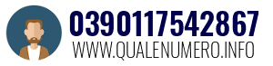 Numero di telefono 0390117542867 0390117542867