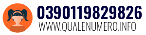 Numero di telefono 0390119829826 0390119829826