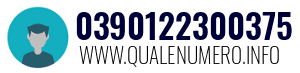 Numero di telefono 0390122300375 0390122300375