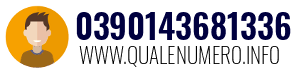 Numero di telefono 0390143681336 0390143681336