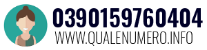 Numero di telefono 0390159760404 0390159760404