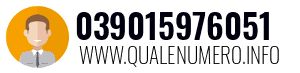 Numero di telefono 039015976051 039015976051
