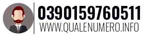 Numero di telefono 0390159760511 0390159760511