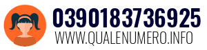 Numero di telefono 0390183736925 0390183736925