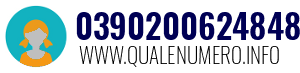 Numero di telefono 0390200624848 0390200624848