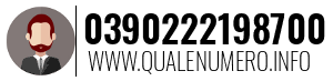 Numero di telefono 0390222198700 0390222198700