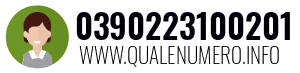 Numero di telefono 0390223100201 0390223100201