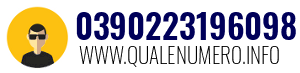 Numero di telefono 0390223196098 0390223196098