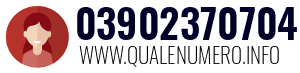 Numero di telefono 03902370704 03902370704