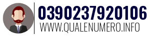 Numero di telefono 0390237920106 0390237920106