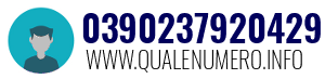 Numero di telefono 0390237920429 0390237920429