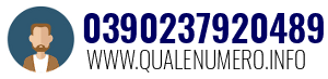 Numero di telefono 0390237920489 0390237920489