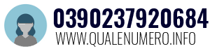 Numero di telefono 0390237920684 0390237920684