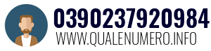 Numero di telefono 0390237920984 0390237920984