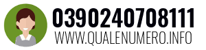 Numero di telefono 0390240708111 0390240708111