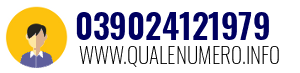 Numero di telefono 039024121979 039024121979