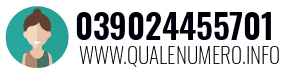 Numero di telefono 039024455701 039024455701