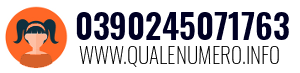 Numero di telefono 0390245071763 0390245071763
