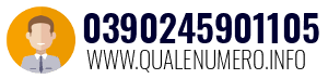 Numero di telefono 0390245901105 0390245901105