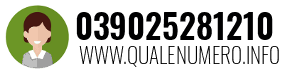Numero di telefono 039025281210 039025281210