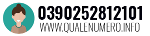 Numero di telefono 0390252812101 0390252812101
