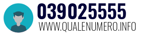 Numero di telefono 039025555 039025555