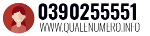 Numero di telefono 0390255551 0390255551