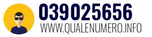 Numero di telefono 039025656 039025656