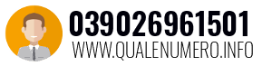Numero di telefono 039026961501 039026961501