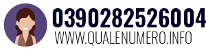 Numero di telefono 0390282526004 0390282526004
