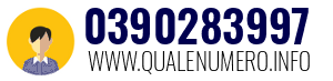 Numero di telefono 0390283997 0390283997