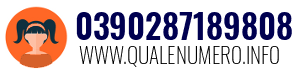 Numero di telefono 0390287189808 0390287189808