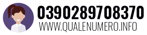 Numero di telefono 0390289708370 0390289708370
