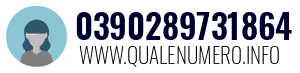 Numero di telefono 0390289731864 0390289731864