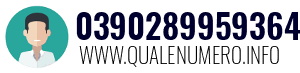 Numero di telefono 0390289959364 0390289959364